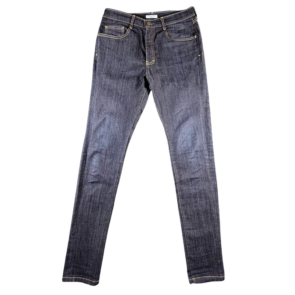 Tom James Blue Delta Mens 31x34 Dark Wash Indigo Straight Leg Denim Jeans